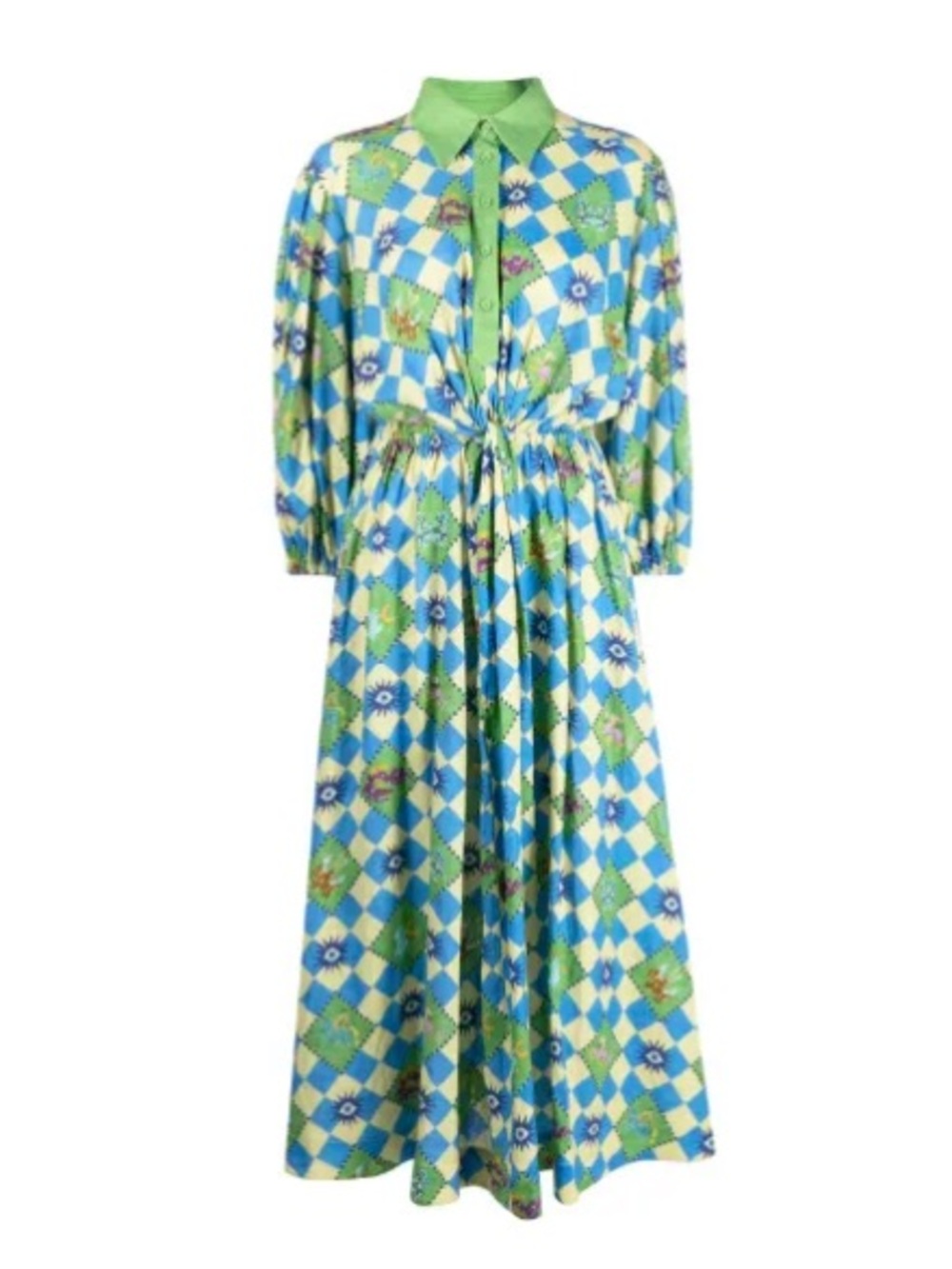 NWOT Alemais Twisted Linen Shirtdress